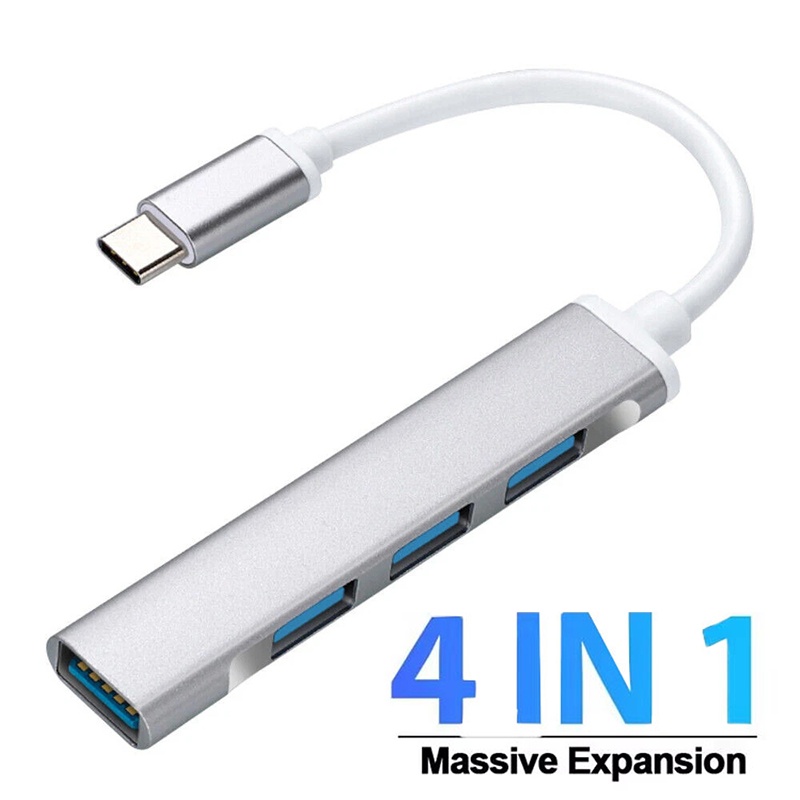 Tech Accessories Pc - 4-In-1 Type-C Extender Hub 4 Port