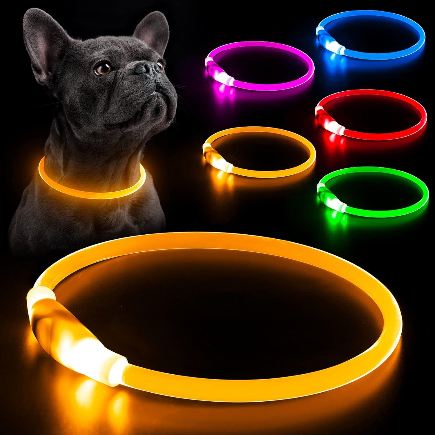 LED Dog Collar Rechargeable 3  - Tech Dog Accessories ulasan dan harga