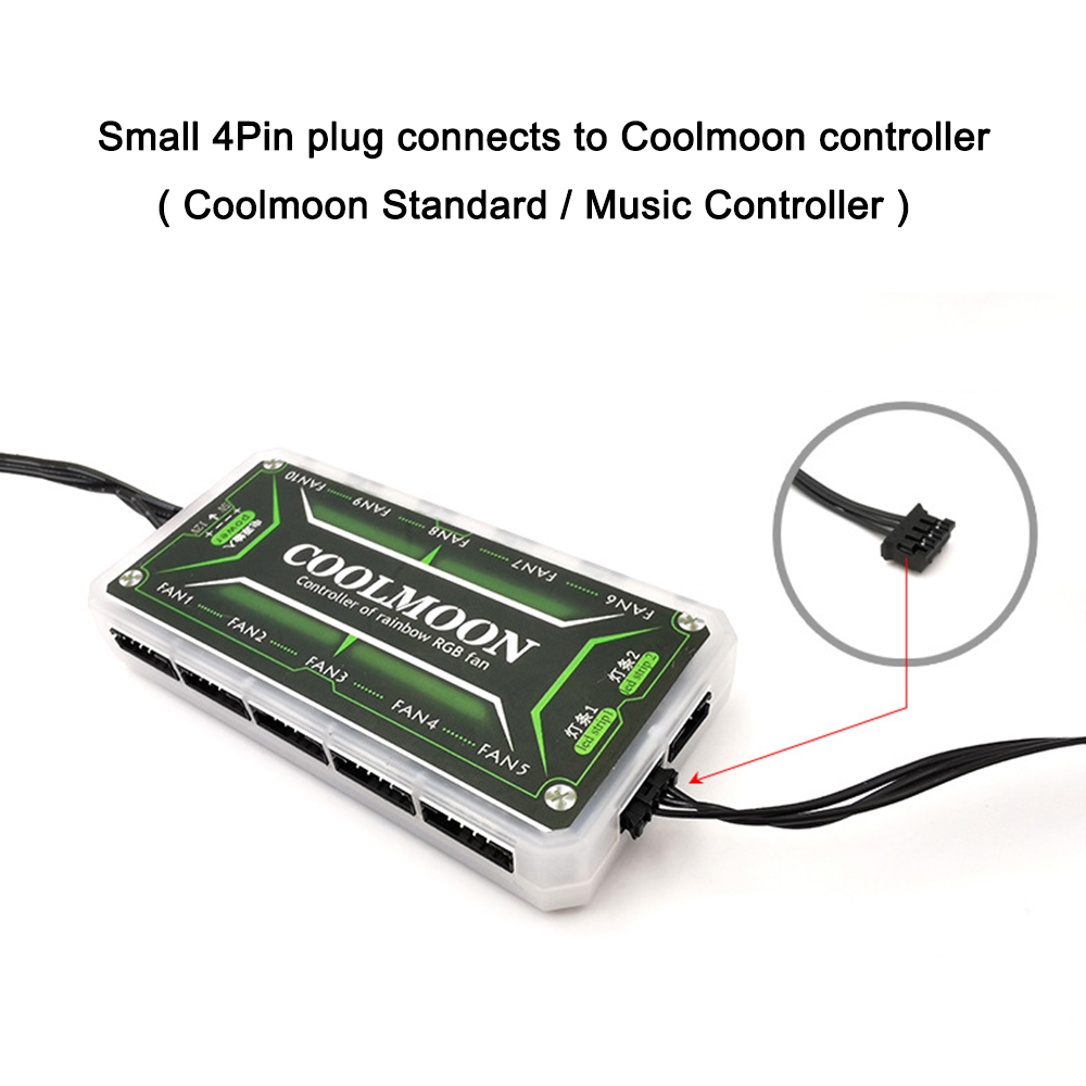 Coolmoon 5V Small 4PIN RGB LED - Tech Accessories Pc ulasan dan harga