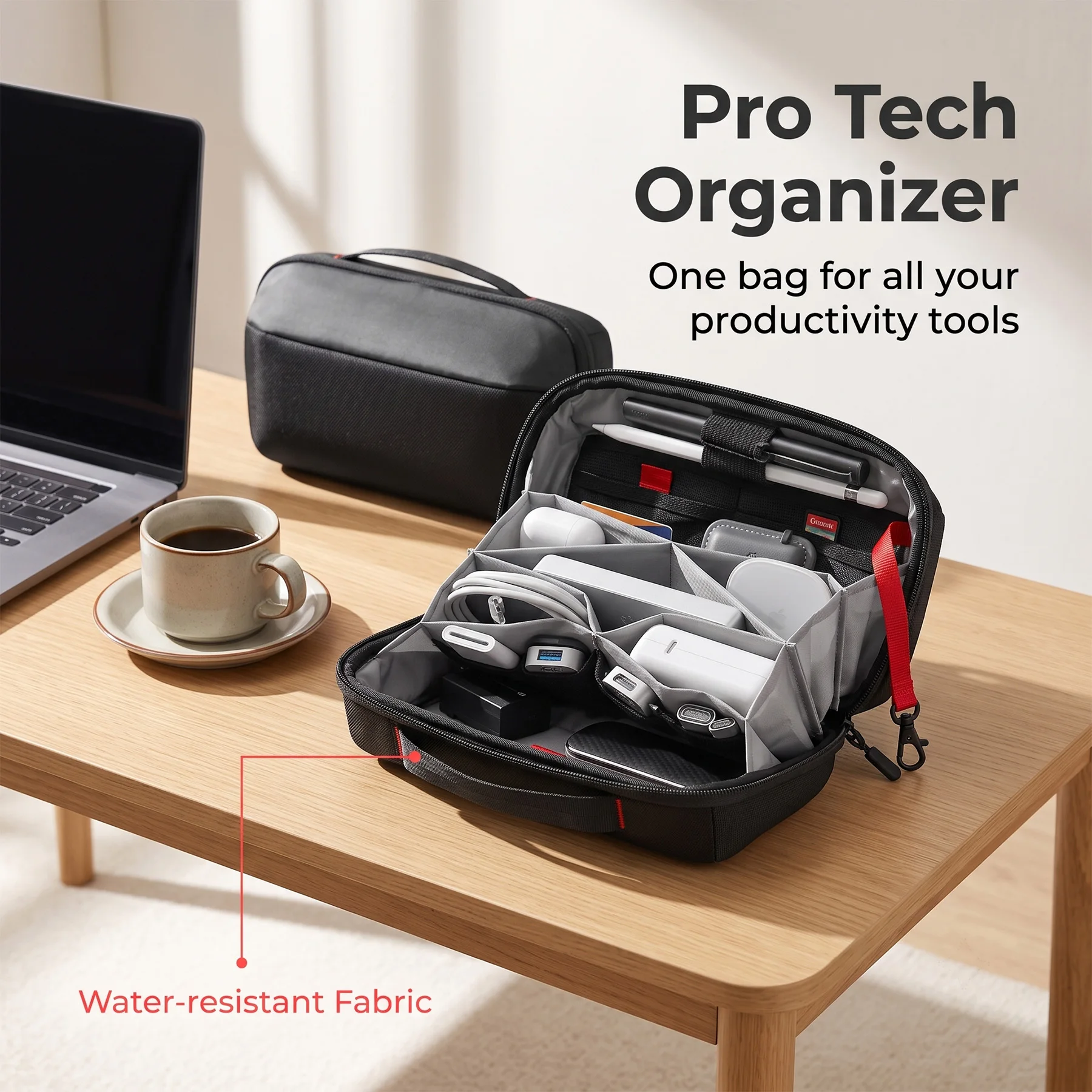Travel Tech Organizer Pouch, W - Tech Accessories Travel Case ulasan dan harga