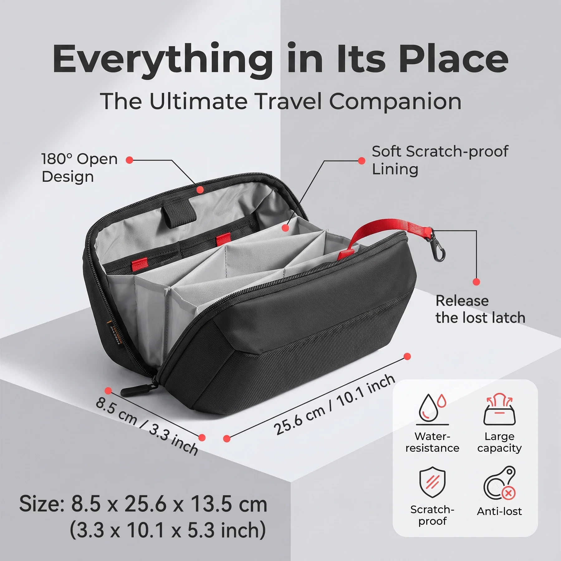 Travel Tech Organizer Pouch, W - Tech Accessories Travel Case ulasan dan harga