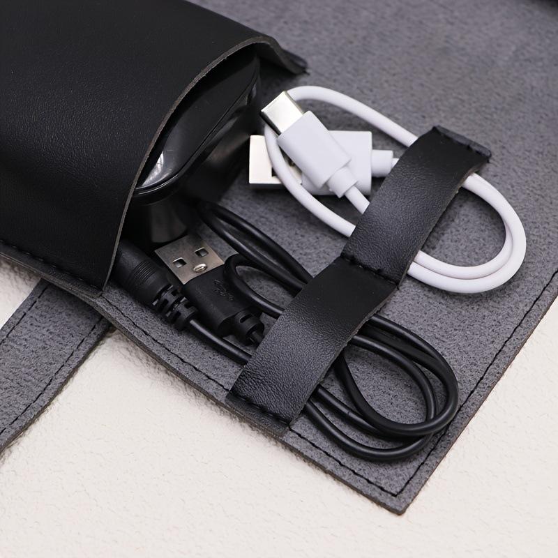1PC PU Leather Multi-Compartme - Tech Accessories Travel Case ulasan dan harga