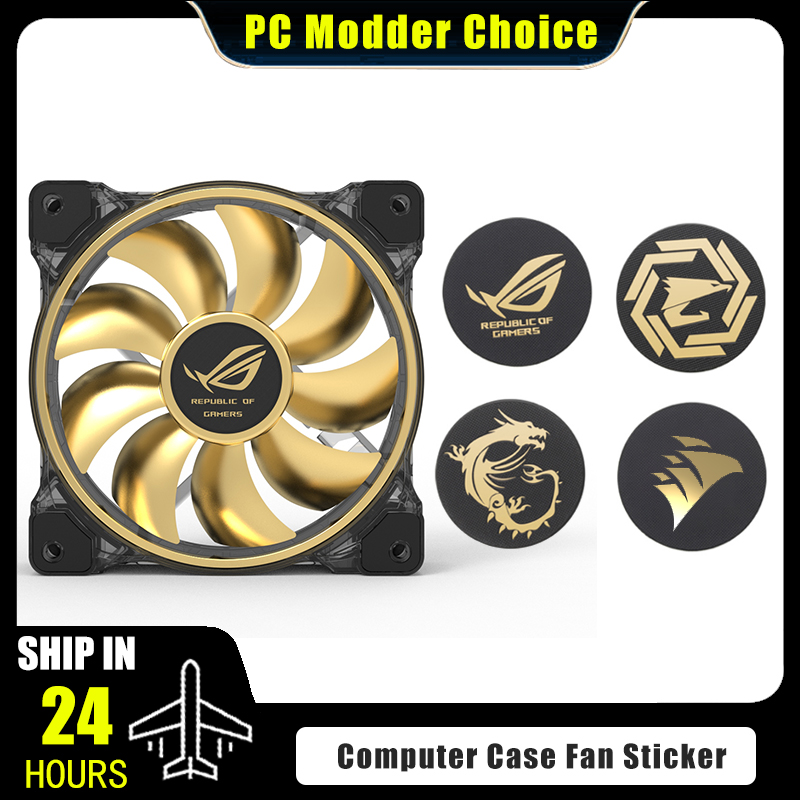 Computer Case Fan Logo Sticker - Tech Accessories Pc ulasan dan harga