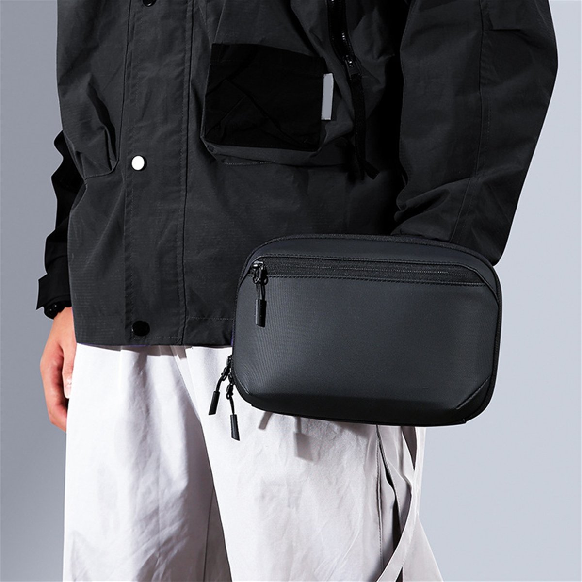 ☶❈＊♥AC1578-Waterproof Tech Pou - Tech Accessories Travel Case ulasan dan harga