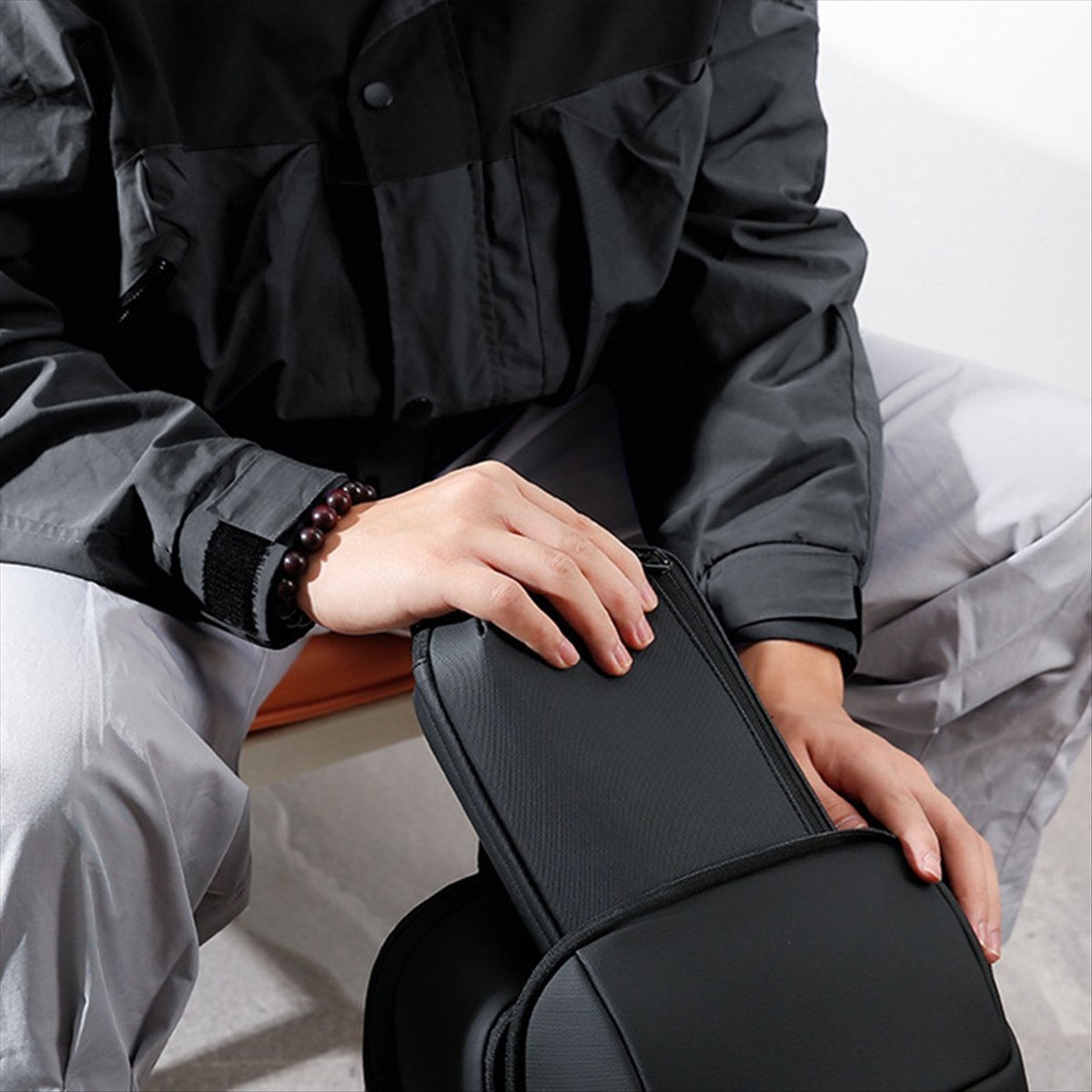☶❈＊♥AC1578-Waterproof Tech Pou - Tech Accessories Travel Case ulasan dan harga